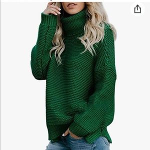 Kingfen! Chunky knit turtleneck sweater! (M)